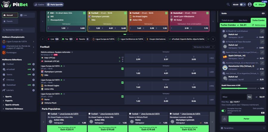 PitBet Casino sports betting