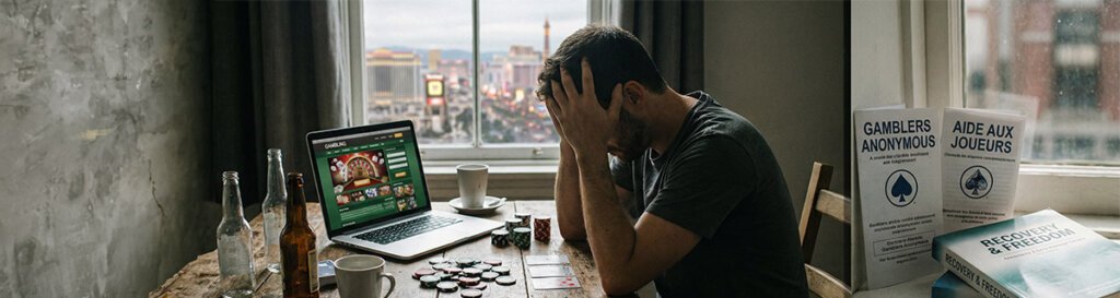 Casino gambling addiction - banner