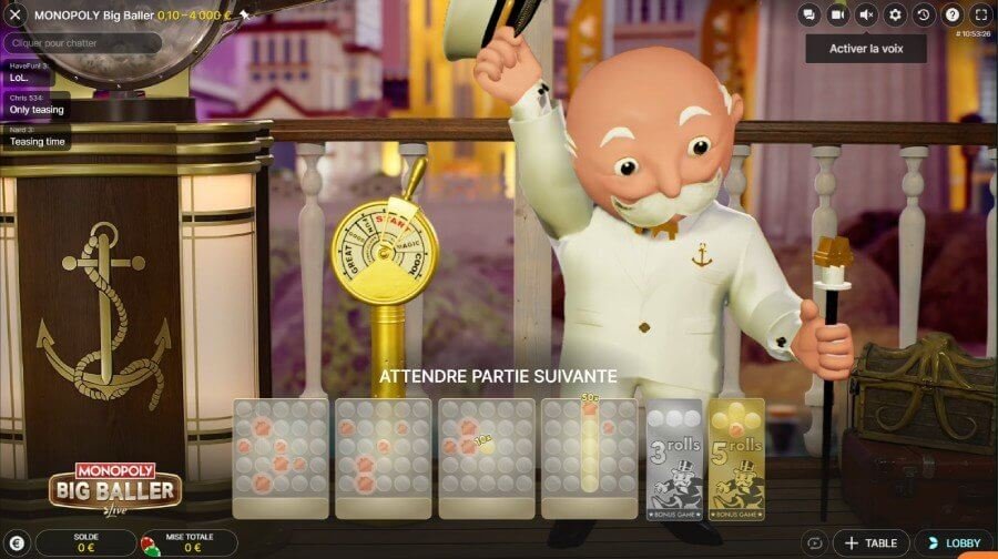 Monopoly Big Baller live game