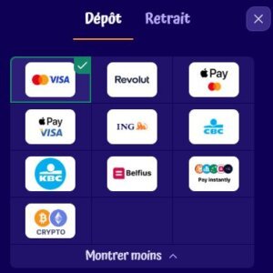 Spingranny Casino deposits