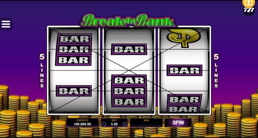 Break da Bank 3-reel slot
