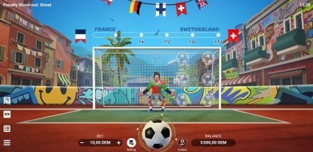 Visual of the Penalty Shootout Street mini-game