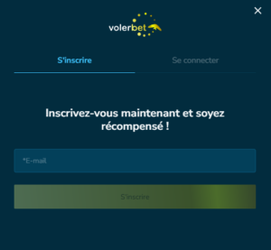 Volerbet Casino registration 1/2